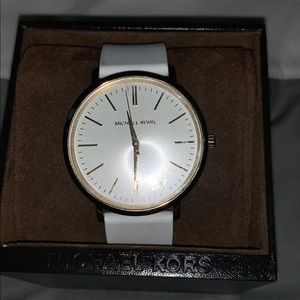 Womens White Michael Kors Watch